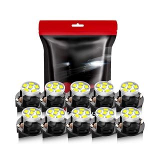TABEN White T10 Bulbs Lens 168 194 2825 W5W LED Replacement Bulbs For License Plate Lights Parkin Lights Car RV Trailer Interior Map Dome Lights 240 Lumens 4-Pack 