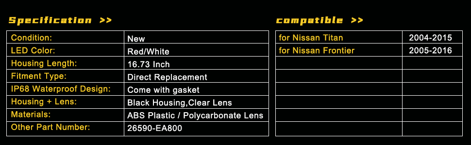 Nissan Titan/Frontier 16.73 