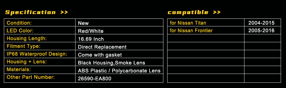 Nissan Frontier/Titan 16.69 